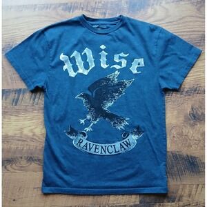 Wise Ravenclaw Harry Potter Kids Large Blue Short Sleeve TShirt Universal Studio